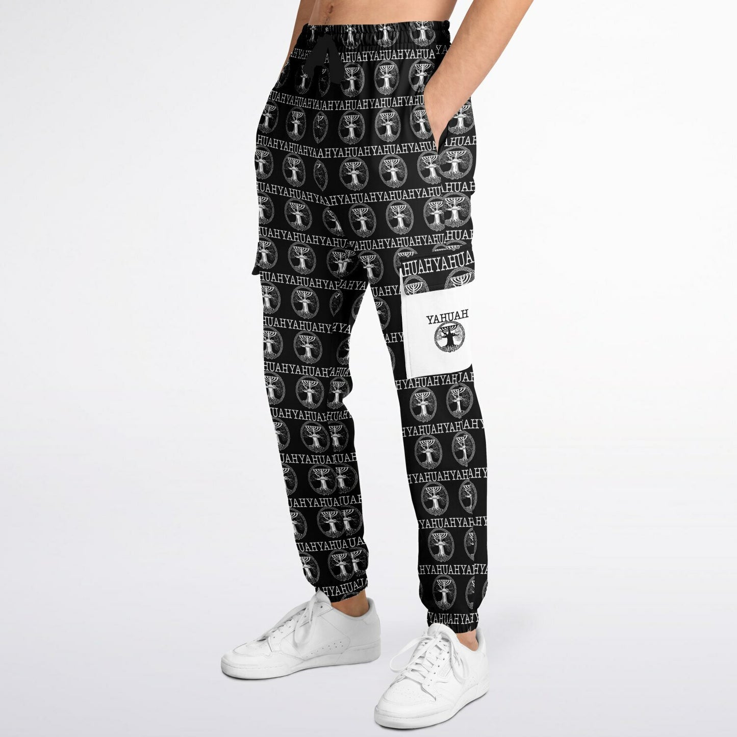 Yahuah-Tree of Life 02-06 Designer Triblend Fleece Lined Cargo Unisex Joggers