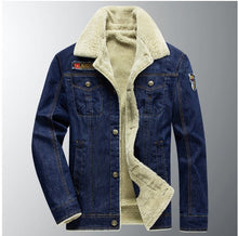 Cargar imagen en el visor de la galería, Fleece Lined Black PU Leather or Denim Plus Size Trucker Jacket (9 Colors)