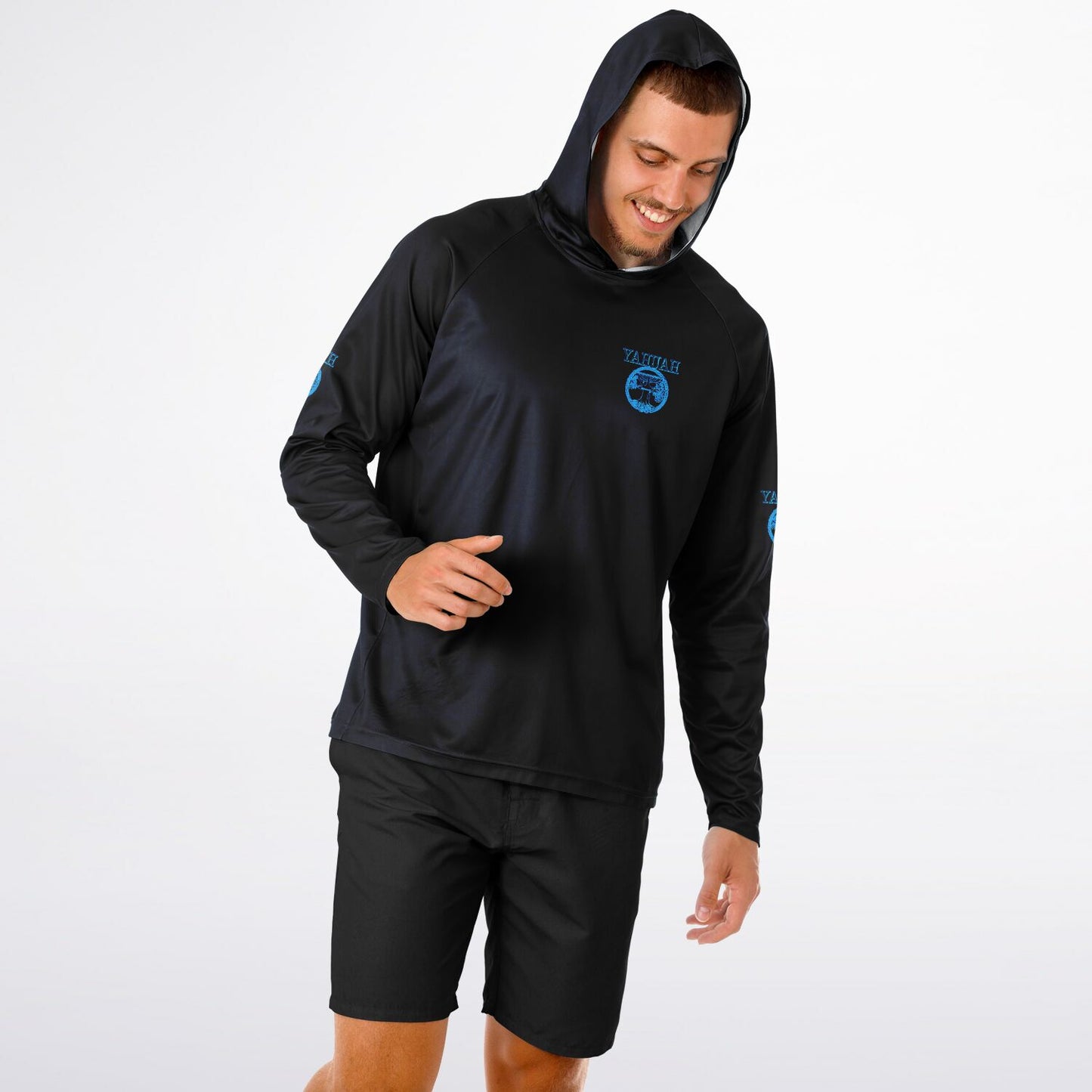 Yahuah-Tree of Life 02-02 Men's Designer Lightweight Raglan Hoodie