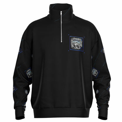 144,000 KINGZ 01 Men's Designer Heavyweight Oversized Quarter Zip Sweatshirt