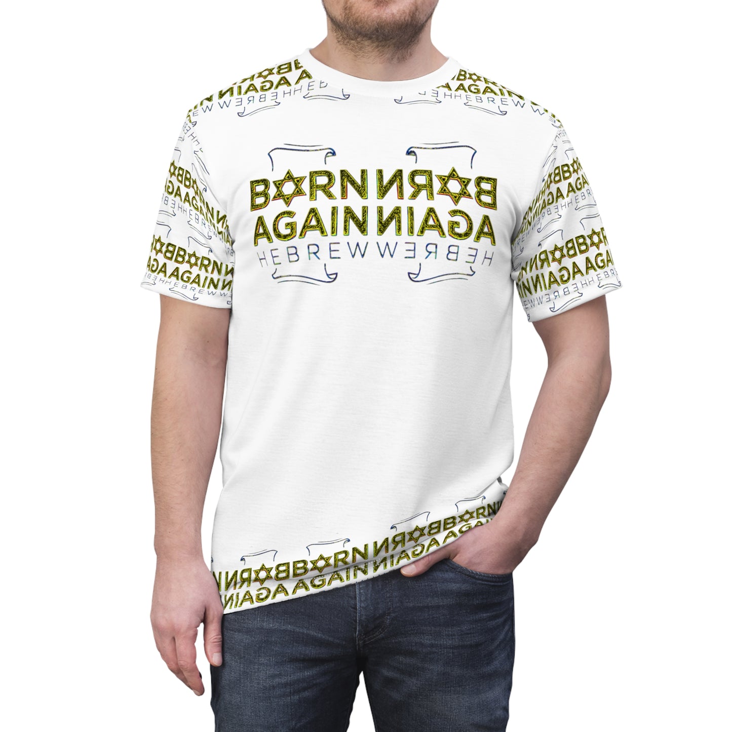Born Again Hebrew 01-01 Designer Unisex T-shirt