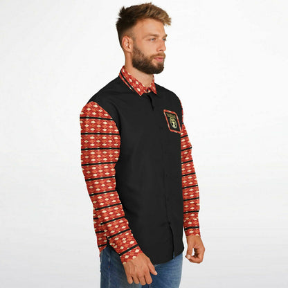 Yahuah Logo 02 Men's Point Collar Shirt