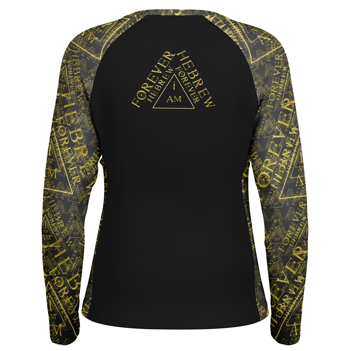 I AM HEBREW 03-01 Ladies Designer Long Sleeve Raglan T-shirt