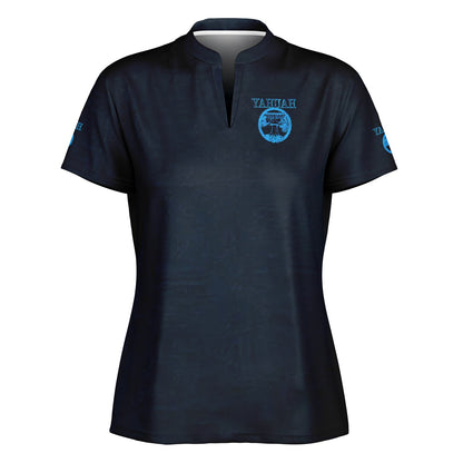 Yahuah: Tree of Life (02-03) - The Living Ruach | Women's Stand Up Collar Polo Shirt