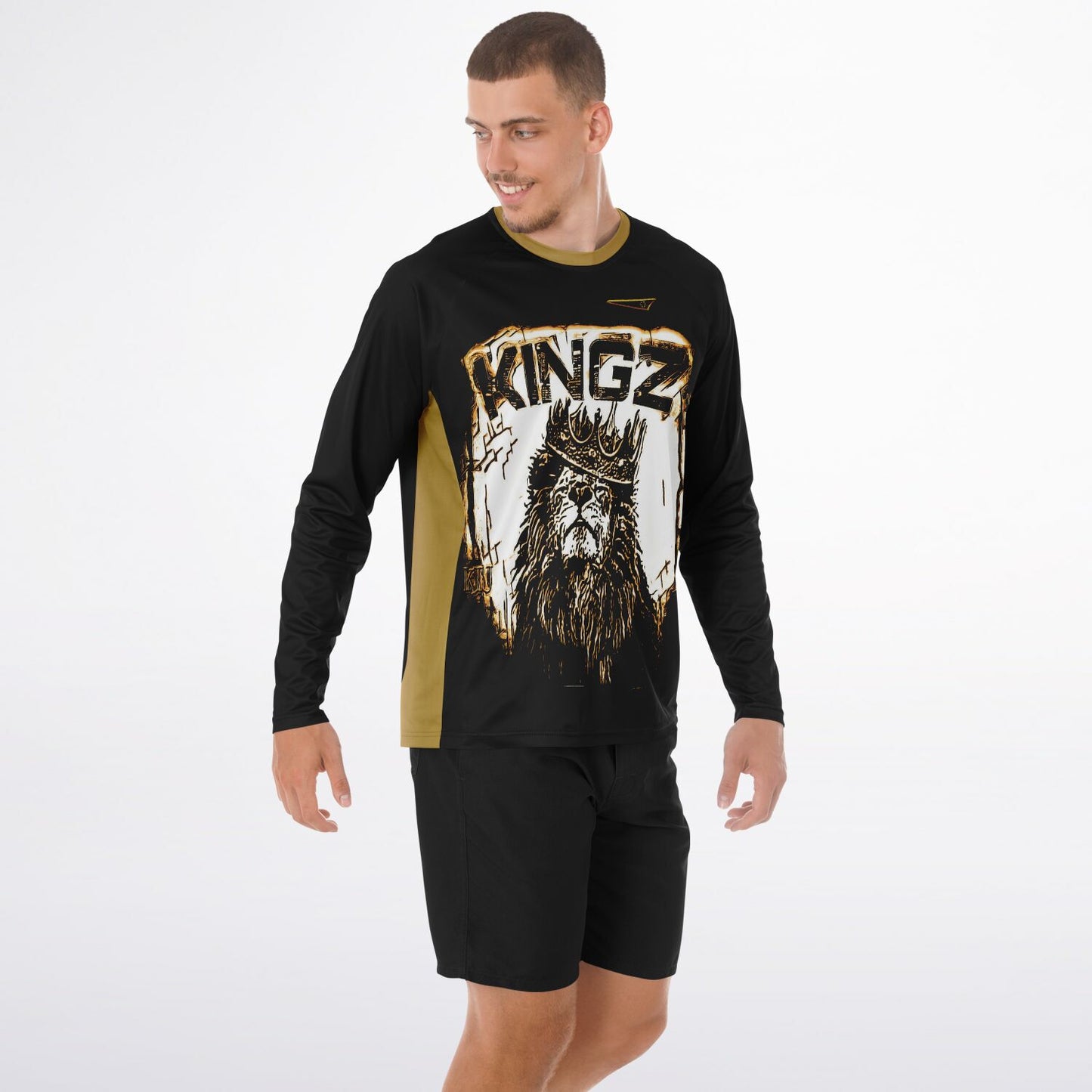 KINGZ 01-01 Men's Designer Long Sleeve Performance T-shirt