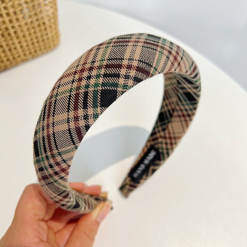 French Retro Fashion Plaid Headband (5 colors)