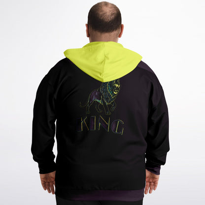KING 01-01 Men's Designer Athletic Plus Size Zip Hoodie
