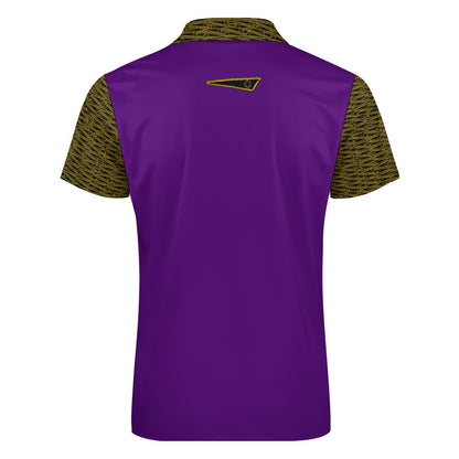 The Flag of David | Men's Zip Placket Polo | 7 colors