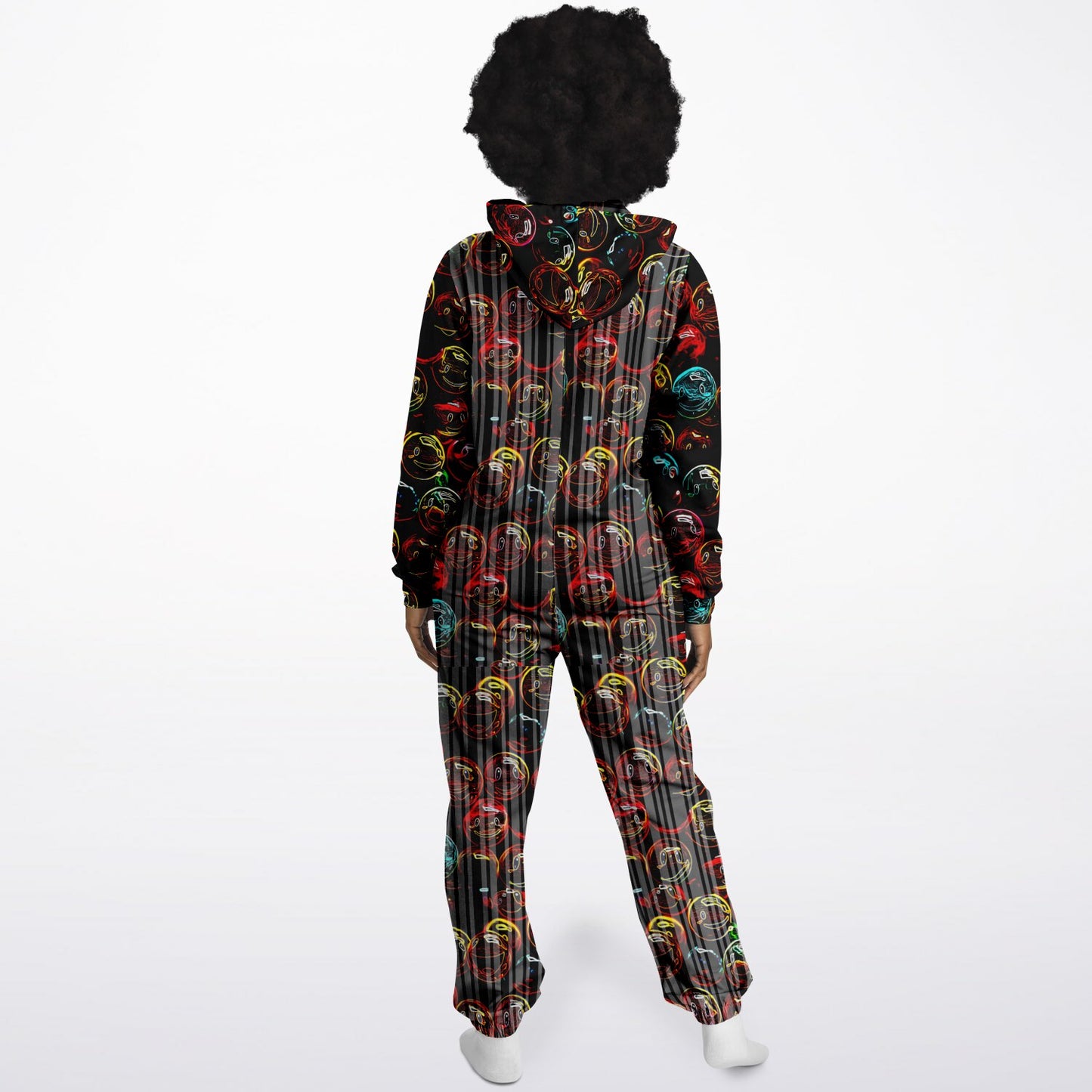 Outspoken Designs 01-01 "Lighten Up" Designer Fashion Triblend Fleece Lined Zip Front Jumpsuit