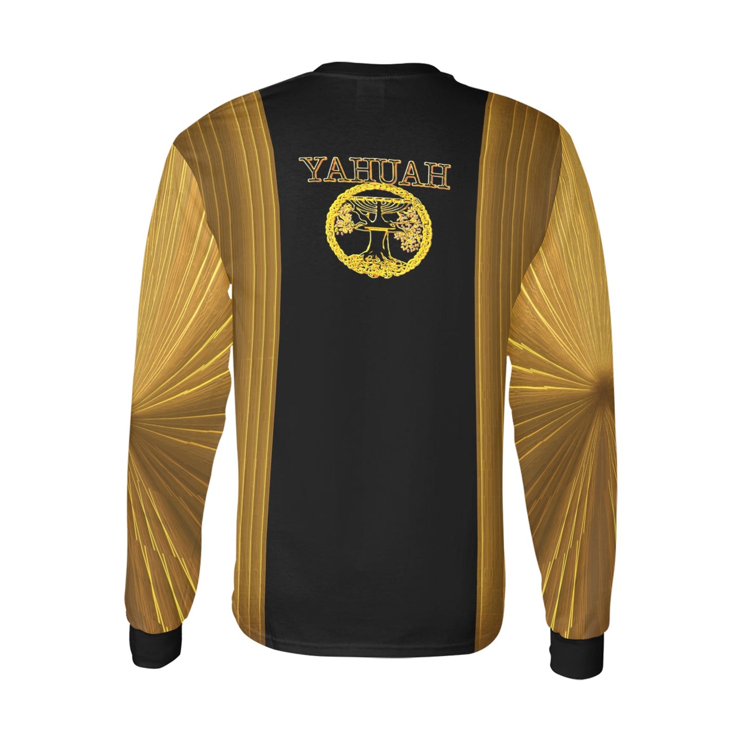 Yahuah-Tree of Life 02-03 Voltage Men's Designer Long Sleeve T-shirt