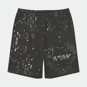 Yahuah Logo 01-01 Men's Designer Poly + Rayon Fleece Sweat Shorts