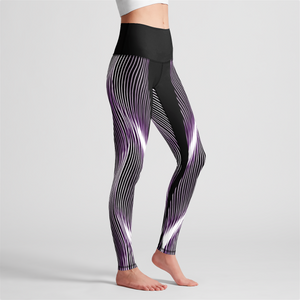 TRP Twisted Patterns 04: Weaved Metal Waves 01-01 Leggings de cintura alta de diseñador