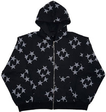 Load image into Gallery viewer, Star Printed Fashion Zip Up Hoodie for Women (3 colors)