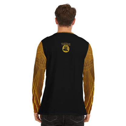 Yahuah-Tree of Life 02-03 Voltage Men's Long Sleeve Cotton T-shirt