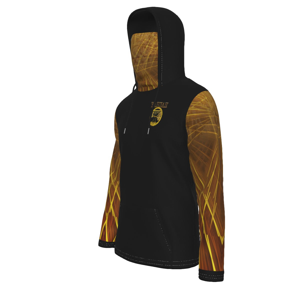 Yahuah-Tree of Life 02-03 Voltage Men's Designer Hoodie with Face Mask