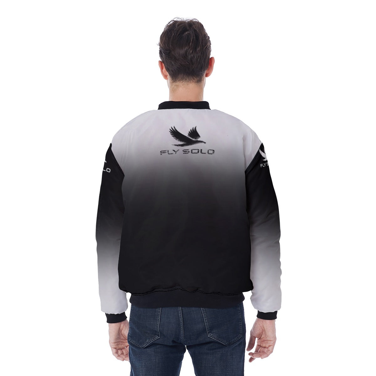 Outspoken Designs 03-03 "Fly Solo" Men's Designer Bomber Jacket with Sleeve Pocket