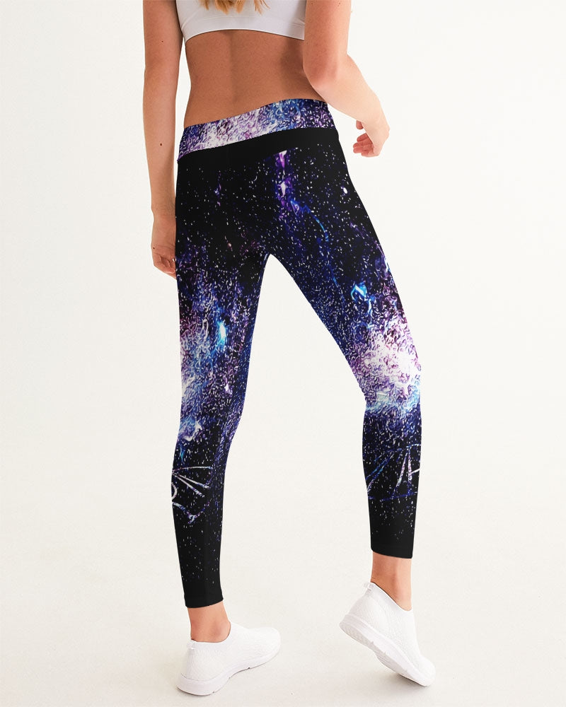 Galaxy Prints 01 Designer Mid Rise Yoga Pants