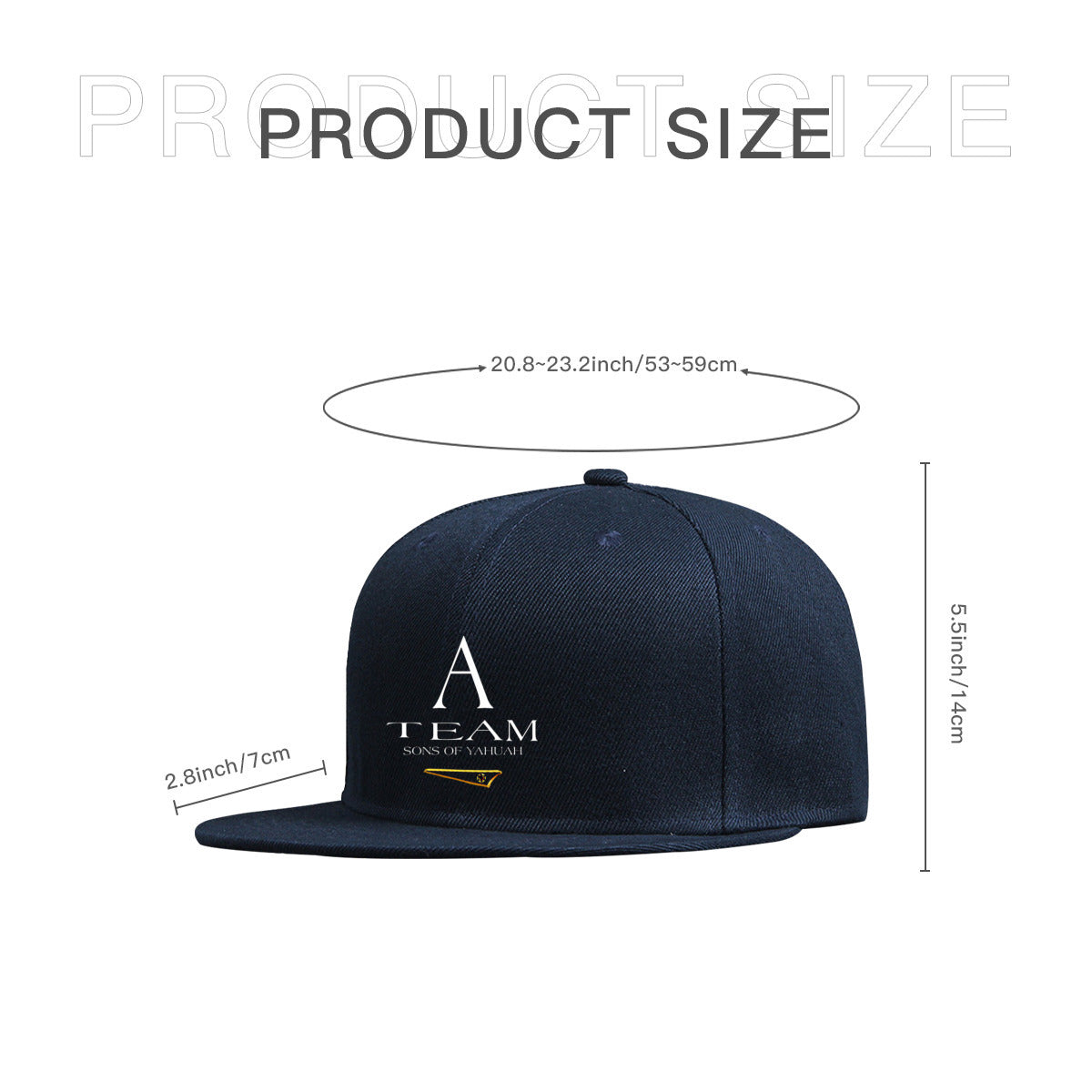 A-Team 02-01 Men's Designer Flat Brim Baseball Cap (4 colors)