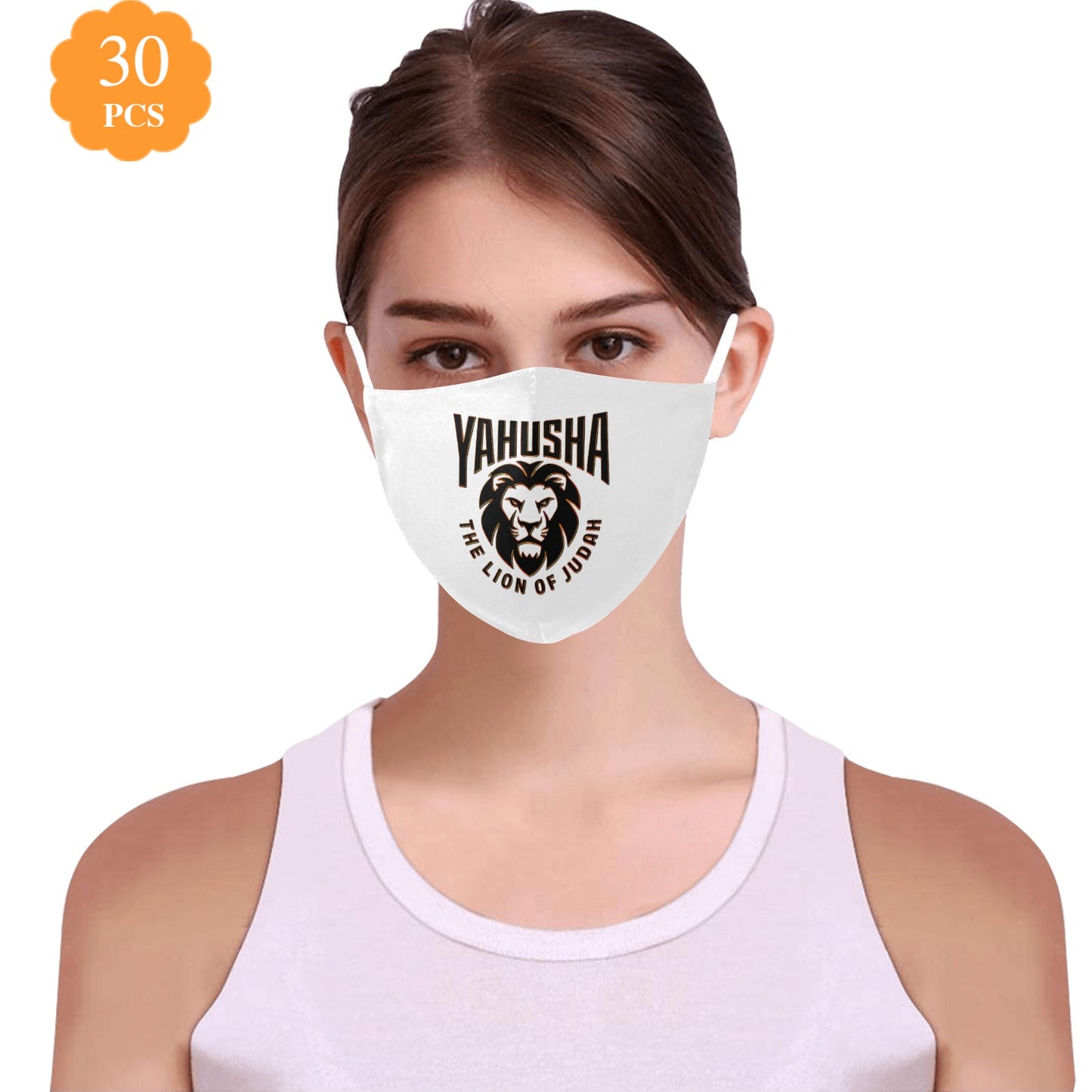 Yahusha-The Lion of Judah 02-01 Designer Cotton Face Mask + 30 filters