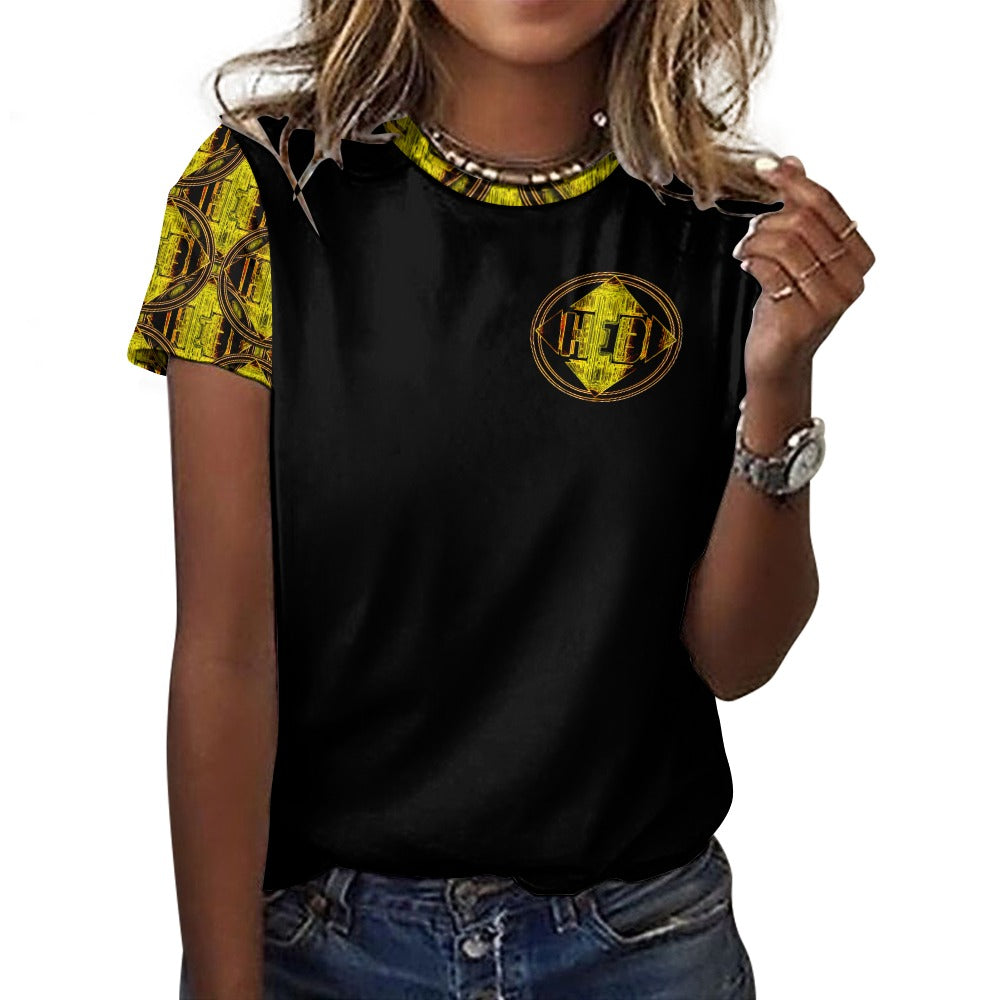 Hebrew World 02-01 Ladies Designer Cotton T-shirt (5 colors)