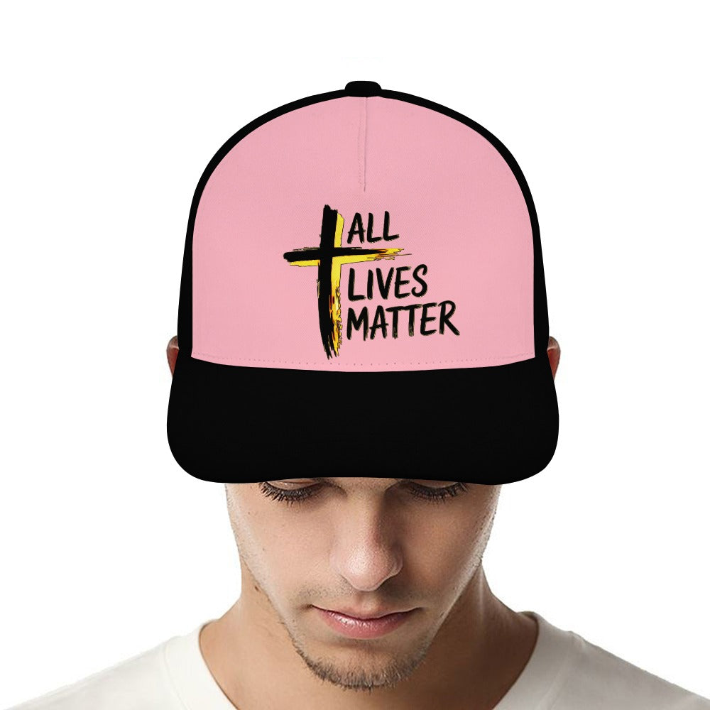 Outspoken Designs 04-01 "All Lives Matter" Designer Curved Brim Baseball Cap (8 colors)