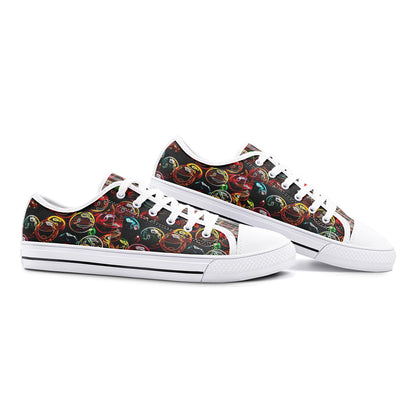 Outspoken Designs 01-01 "Lighten Up" Unisex Low Top Canvas Shoes