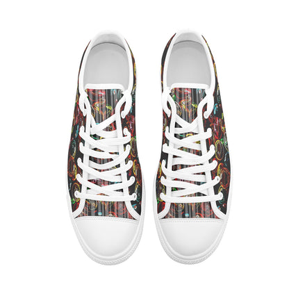 Outspoken Designs 01-01 "Lighten Up" Unisex Low Top Canvas Shoes