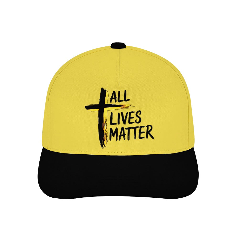 Outspoken Designs 04-01 "All Lives Matter" Designer Curved Brim Baseball Cap (7 colors)