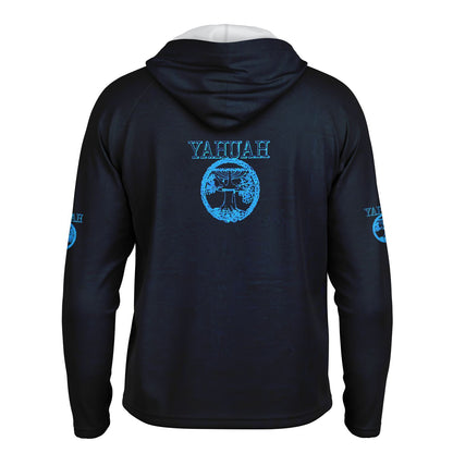 Yahuah: Tree of Life (02-03) - The Living Ruach | Men's Lightweight Raglan Hoodie