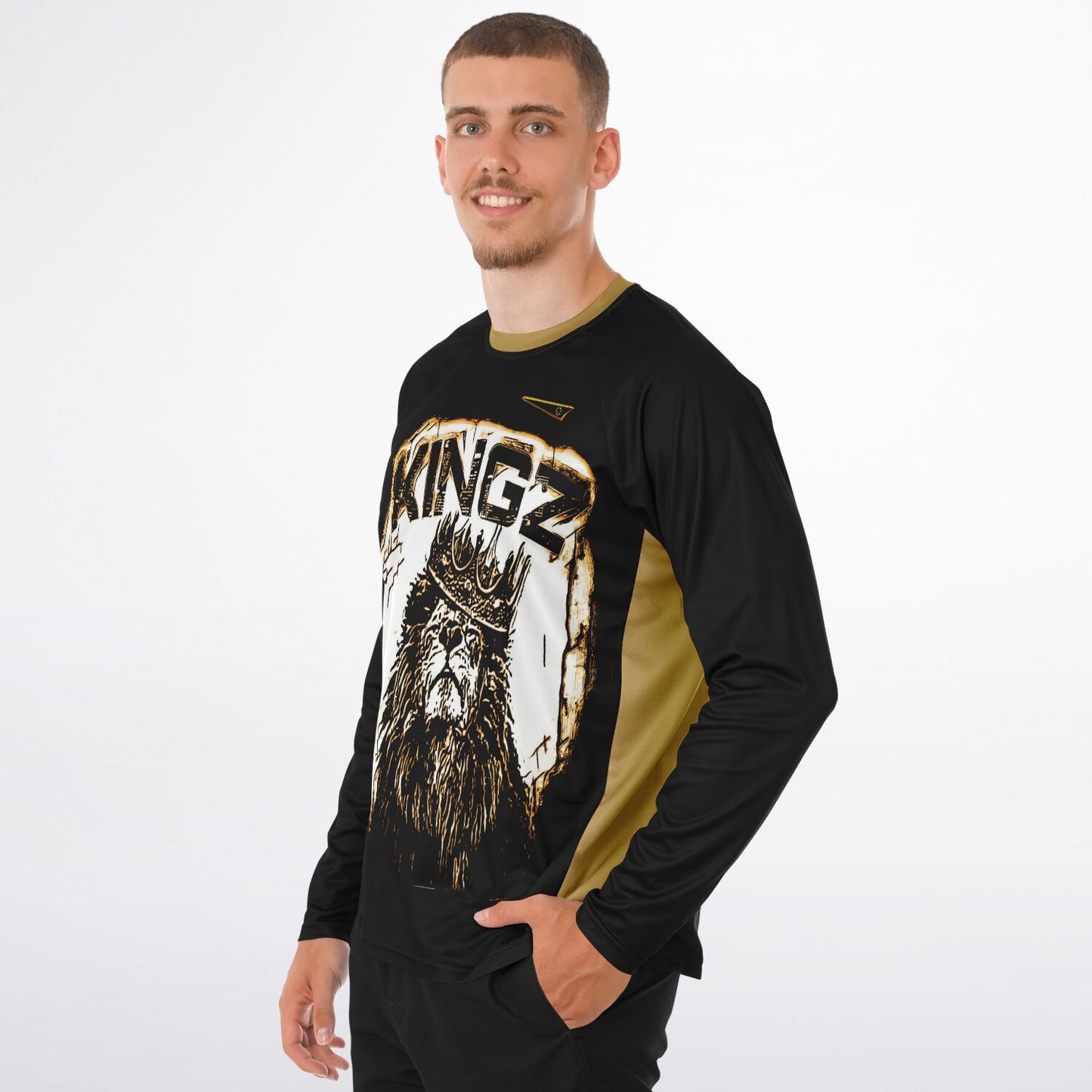 KINGZ 01-01 Men's Designer Long Sleeve Performance T-shirt