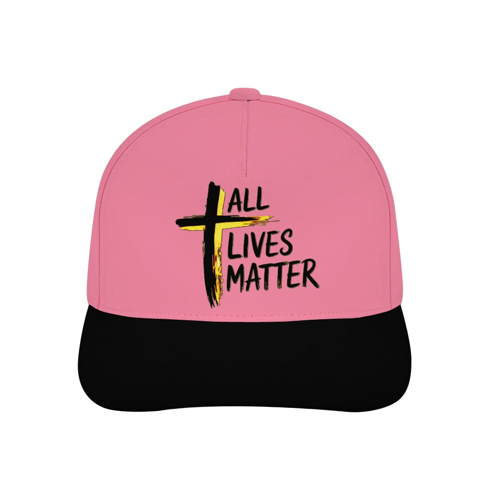 Outspoken Designs 04-01 "All Lives Matter" Designer Curved Brim Baseball Cap (7 colors)