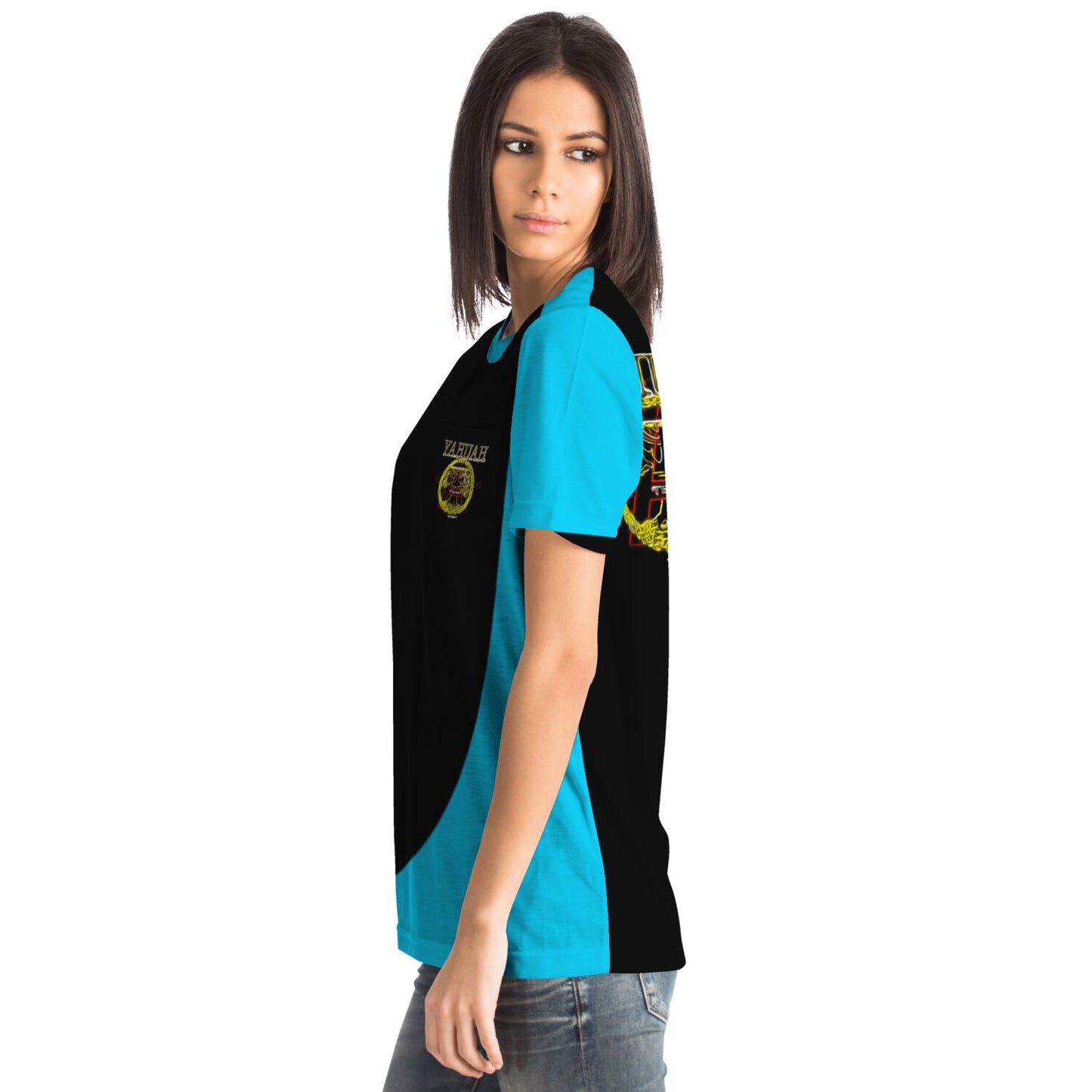 A-Team 01 Blue Designer Unisex Pocket T-shirt