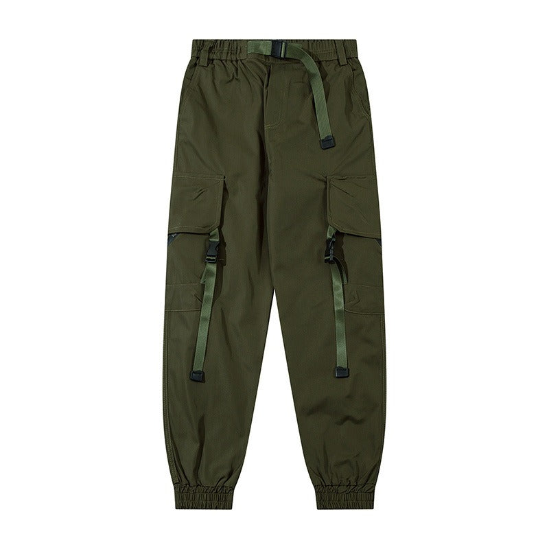 Solid Color Cargo Wind Pants for Men (3 colors)