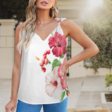 Cargar imagen en el visor de la galería, TRP Floral Print 03 Designer Knotted Sleeveless Tank Top