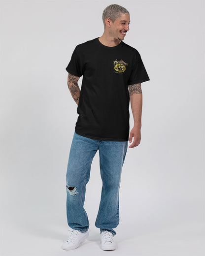 Yahuah-Name Above All Names 03-02 Royal Designer Gildan Unisex Ultra Cotton T-shirt (Black/Orange)