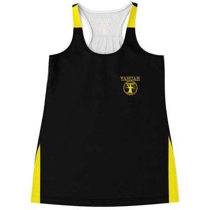Yahuah: Tree of Life (02-01) - The Covenant Seal | Women's Flowy Racerback Tank Top