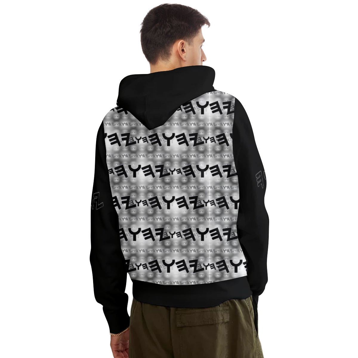 Most High God - Yahuah 01-01 Black Men's Designer Pullover Hoodie