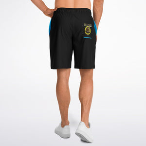 A-Team 01 Pantalones cortos largos de diseñador de moda para hombre azul 
