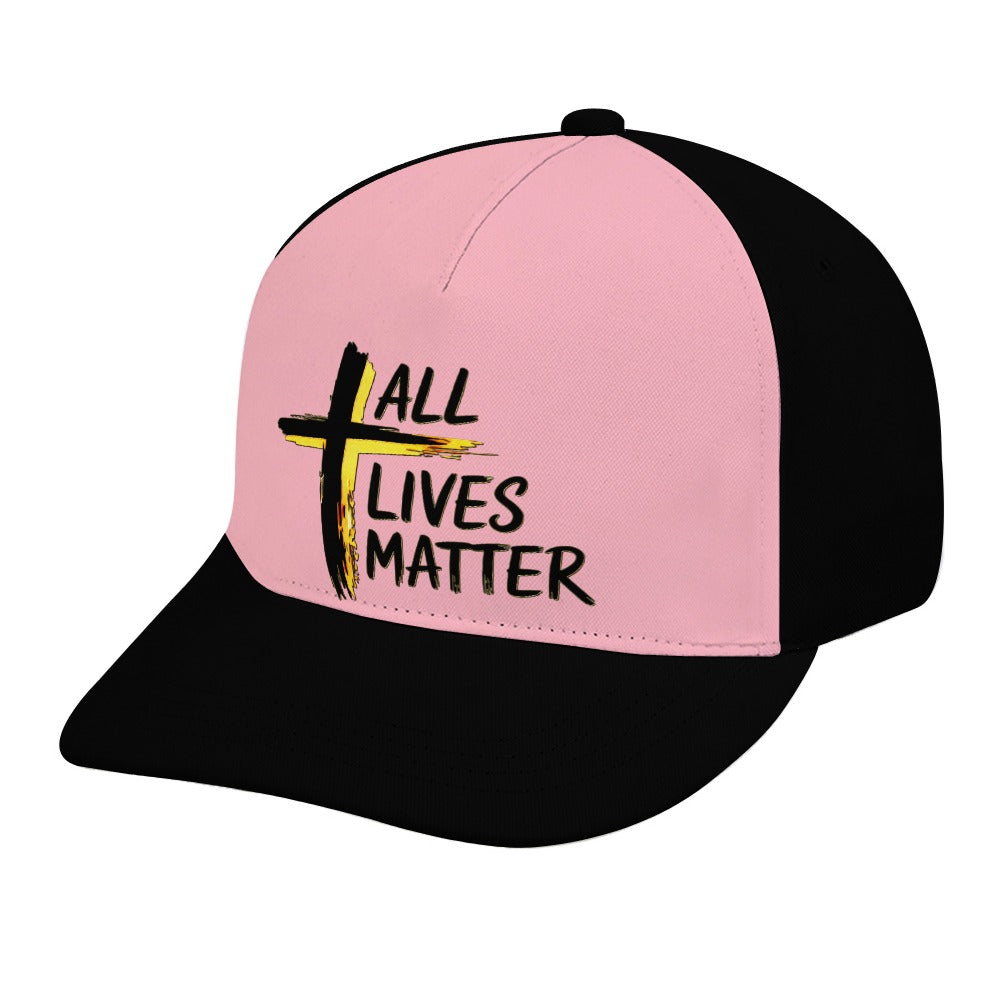 Outspoken Designs 04-01 "All Lives Matter" Designer Curved Brim Baseball Cap (8 colors)