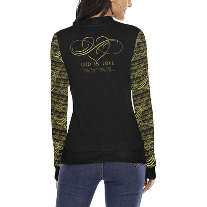 Truth Illustrated 04-01 Designer Mock Neck Slim Fit Sweatshirt