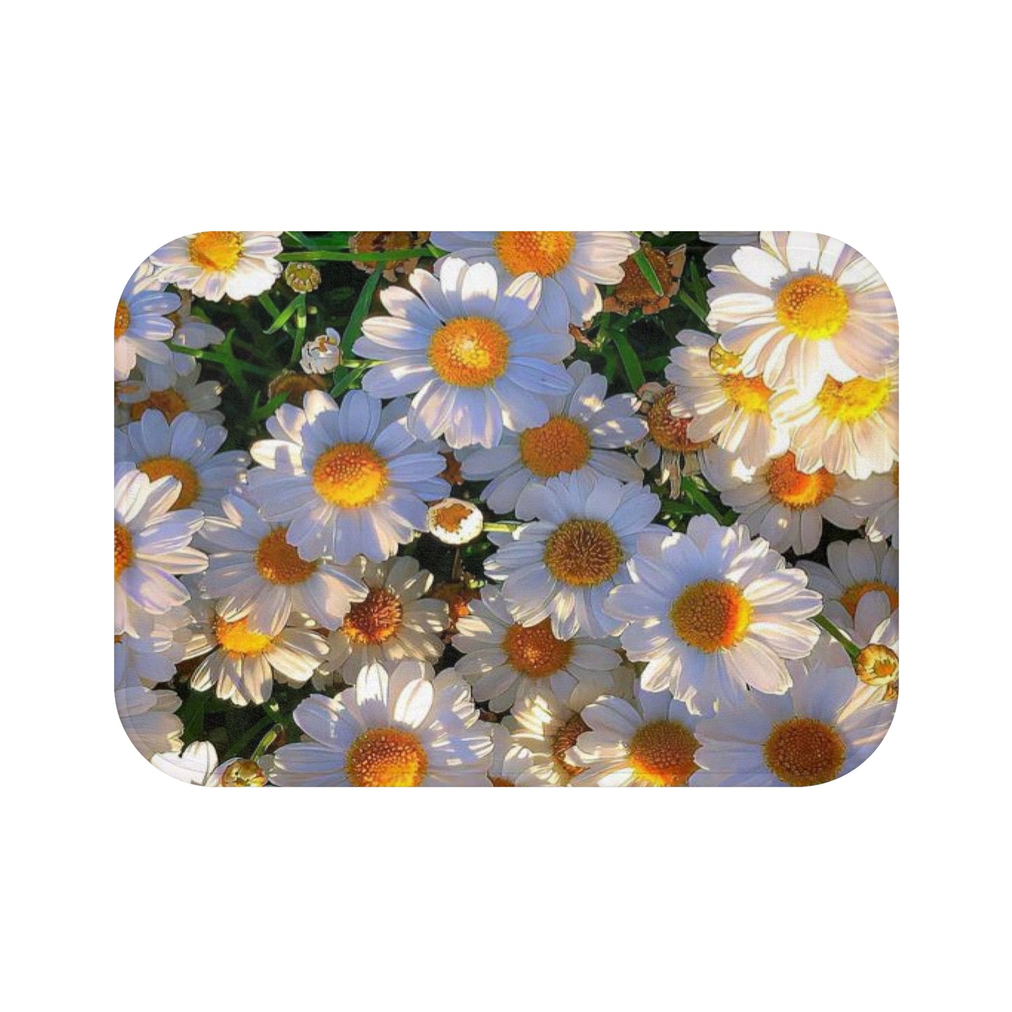 Sun-Kissed Meadow Bath Mat – Floral Bathroom Rug