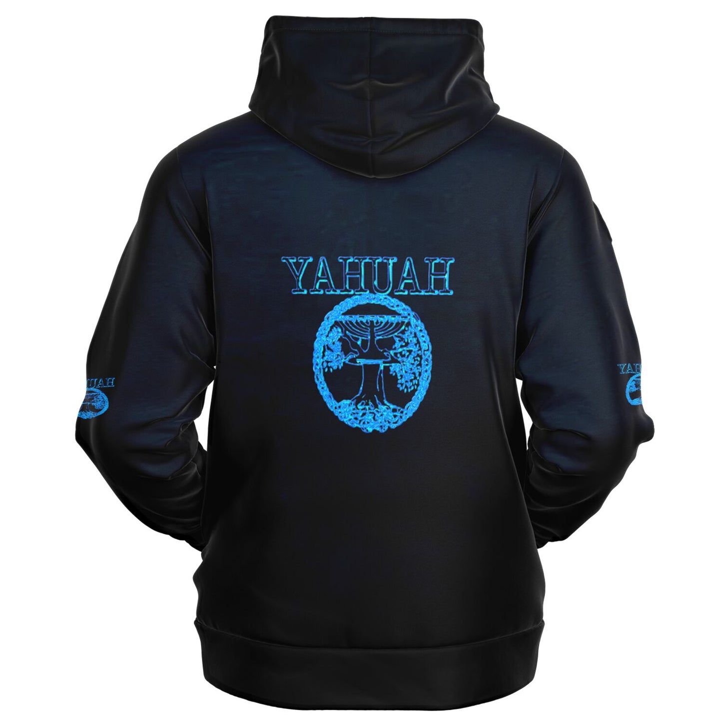 Yahuah-Tree of Life 02-02 Designer Athletic Unisex Zip Hoodie
