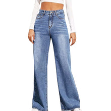 Load image into Gallery viewer, High Waist Loose Fit Wide Leg Jeans