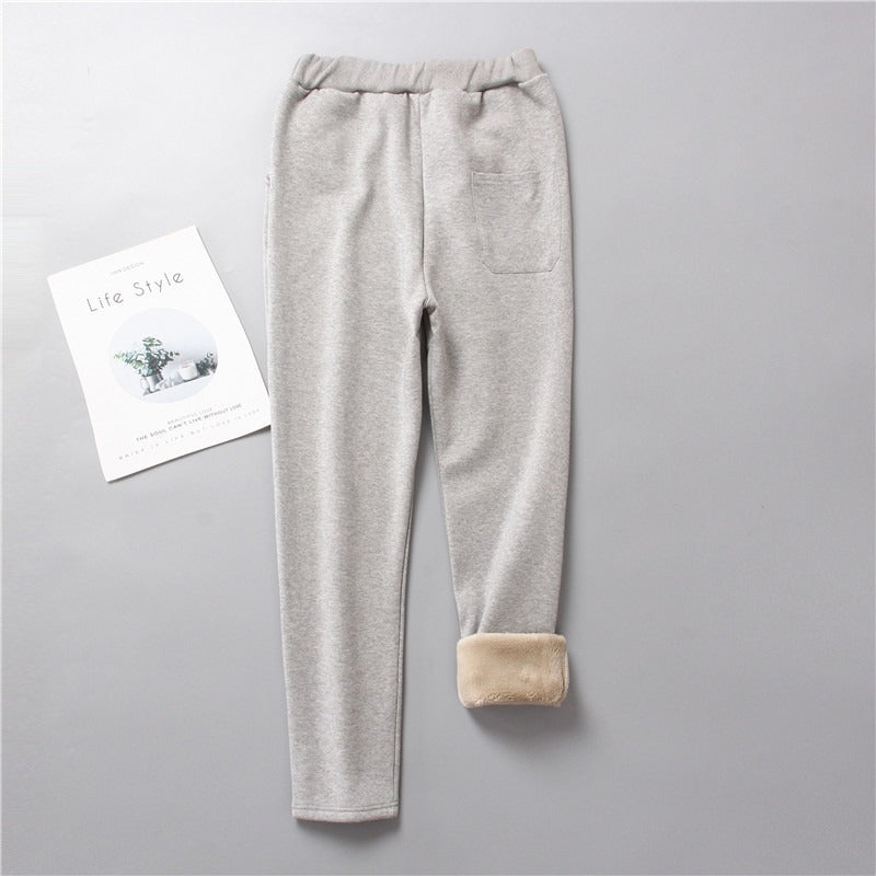 Solid Fleece Lined Loose Women Joggers (4 colors)