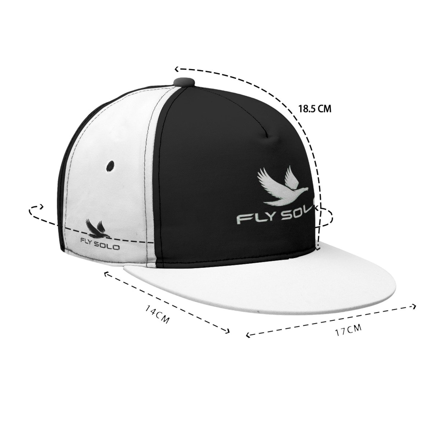"Fly Solo" Night/Day | Men's Peaked Snapback Cap