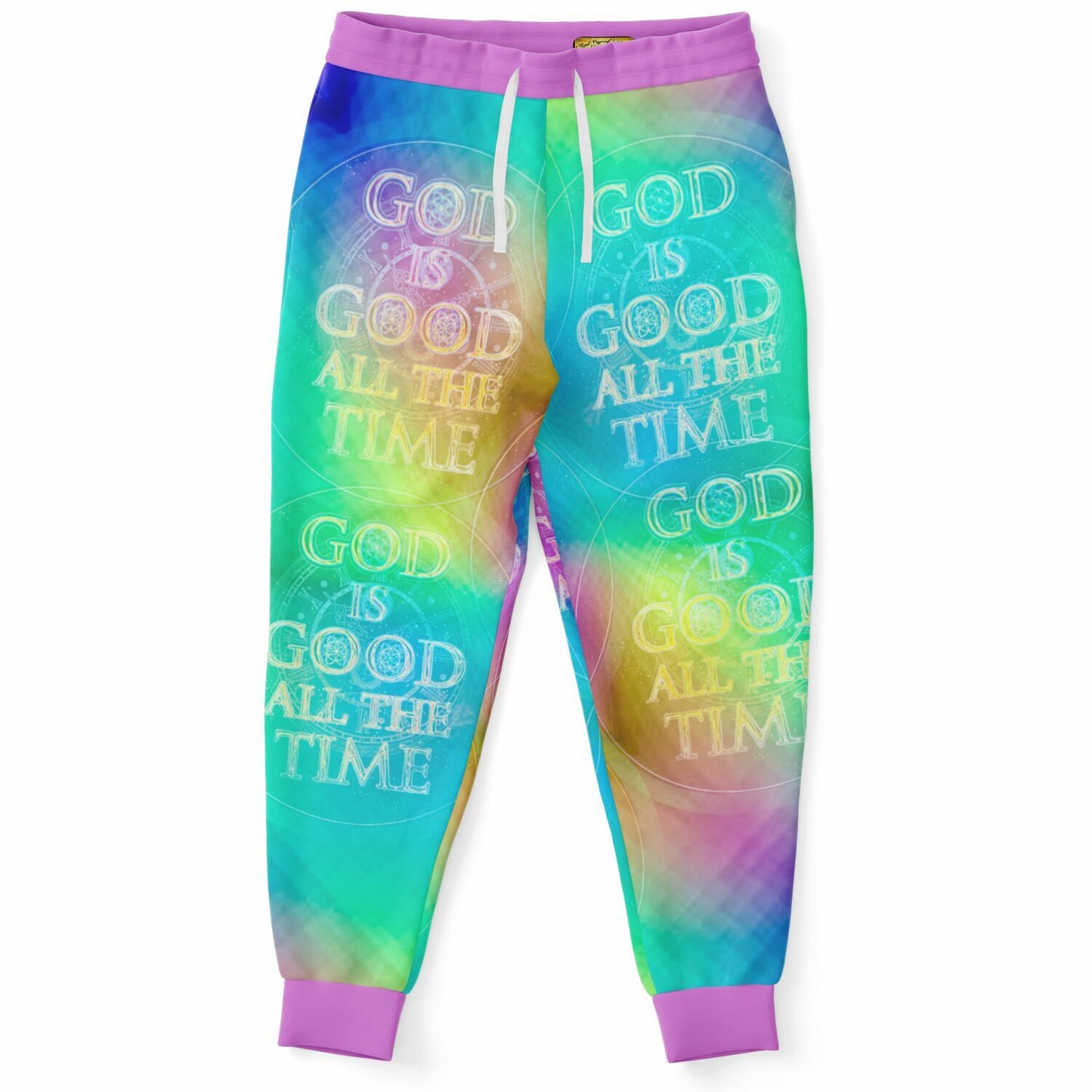 Chroma-Shift Art-to-Wear: God is Good All The Time 01-02 Women's Athletic Joggers
