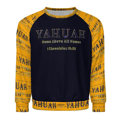 Yahuah-Name Above All Names 02-01 Men's Raglan Sweatshirt