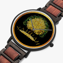 Cargar imagen en el visor de la galería, Yahuah-Tree of Life 03-01 Designer Bamboo Wood+ Stainless Steel 41mm Quartz Unisex Watch