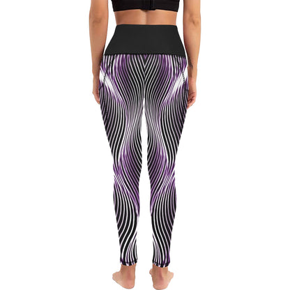 Orot (The Lights) Series: OR ARGAMAN | Royal Light (Purple) High Rise Leggings with Pockets