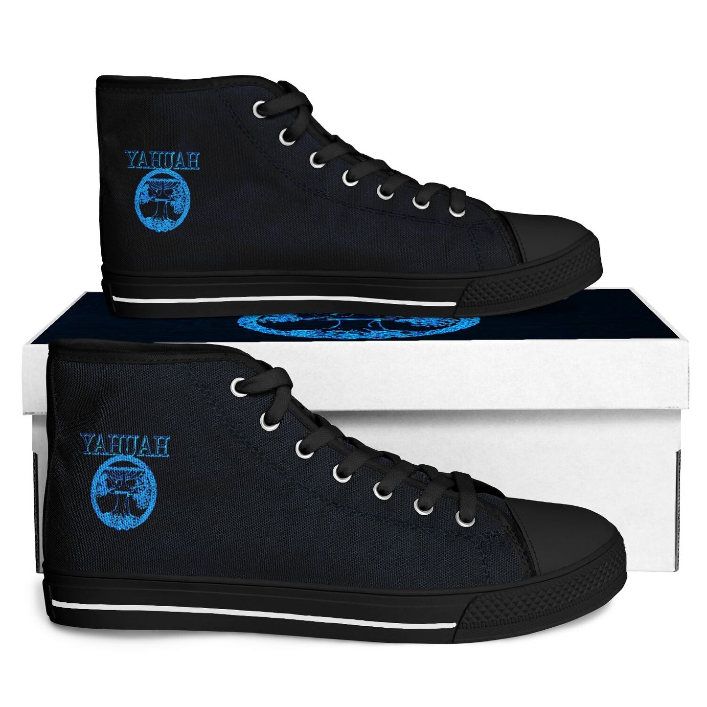 Yahuah-Tree of Life 02-02 Urban Peak Unisex High Top Canvas Sneakers